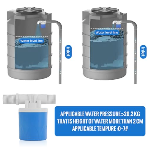HASTHIP® 1/2 Inch Automatic Water Level Control Float Valve Side Inner Used for Tanks Solar Systems Aquariums Auto Pots Toilets 2 PCS HASTHIP® 1/2 Inch Automatic Water Level Control Float Valve Side Inner Used for Tanks Solar Systems Aquariums Auto Pots Toilets 2 PCS